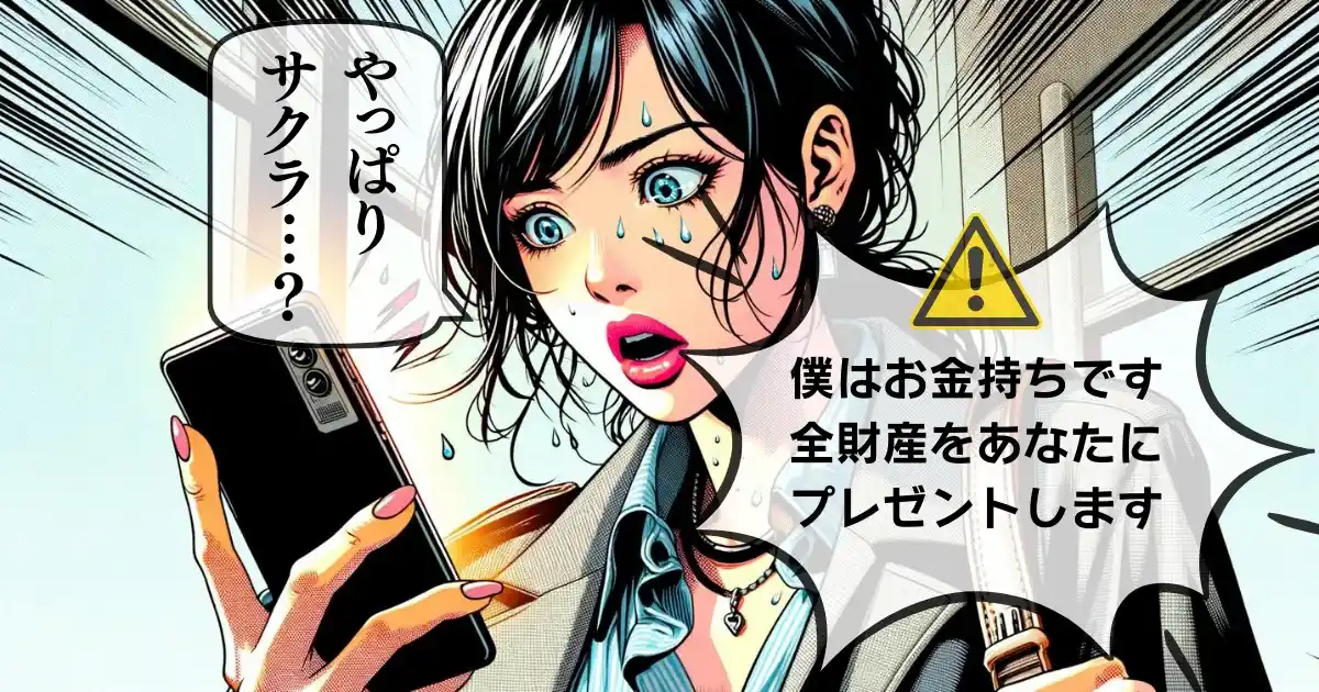 女性を狙った出会い系のサクラ手口