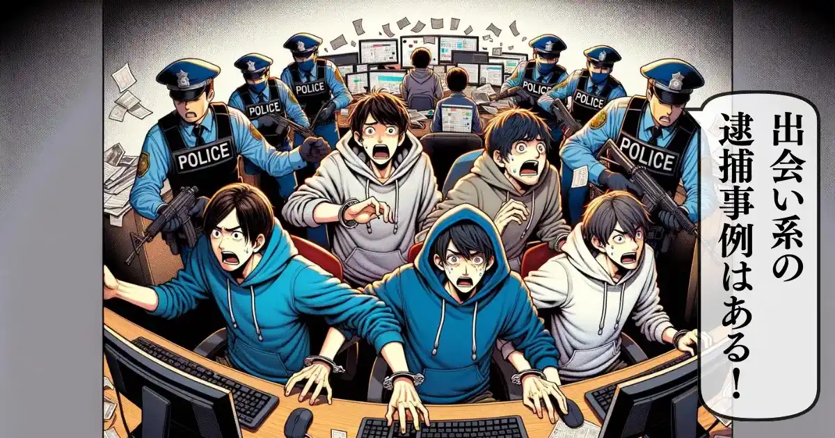 出会い系サイトの過去の逮捕事例