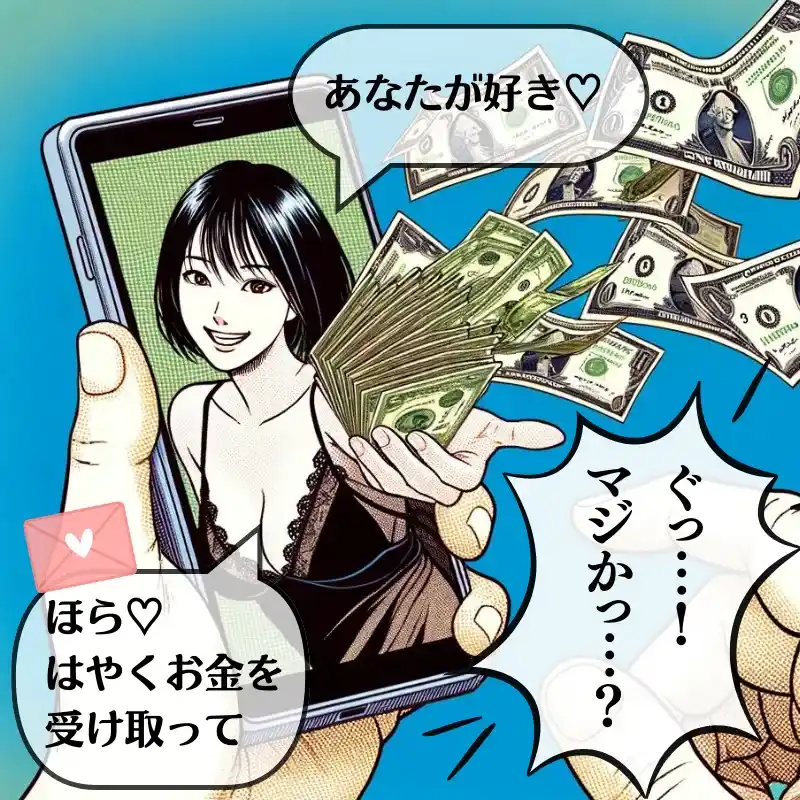 出会い系のサクラの写真