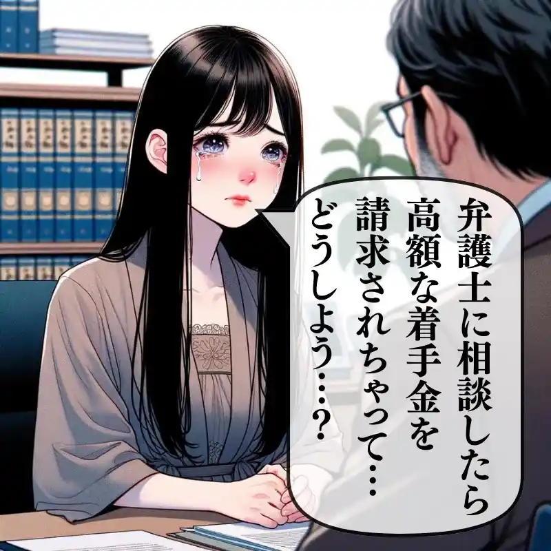 弁護士に相談したら高額な着手金を請求されちゃって…どうしよう…？