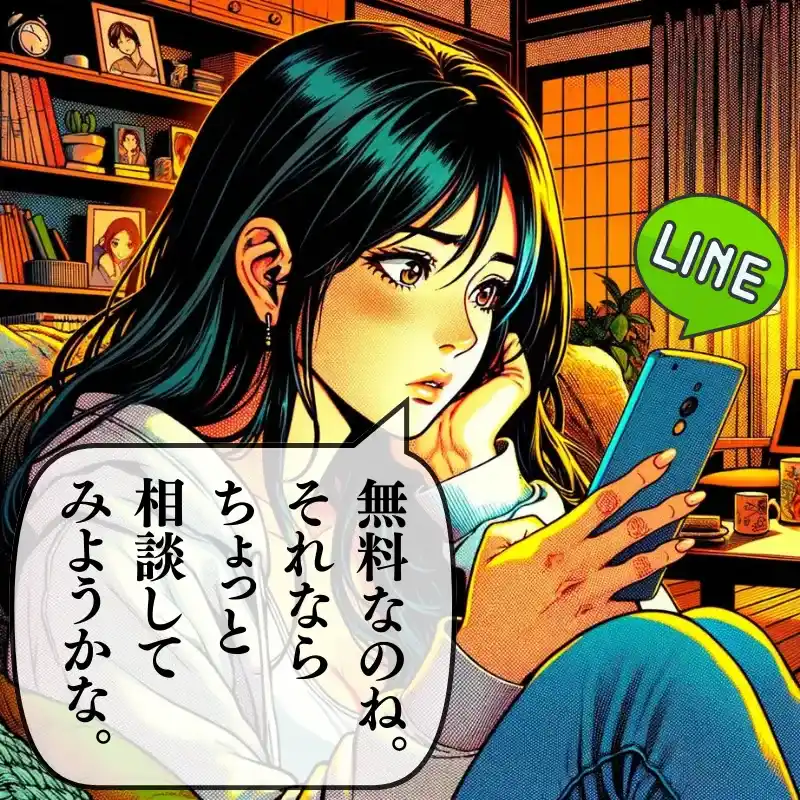 無料なのね。それならちょっと相談してみようかな。