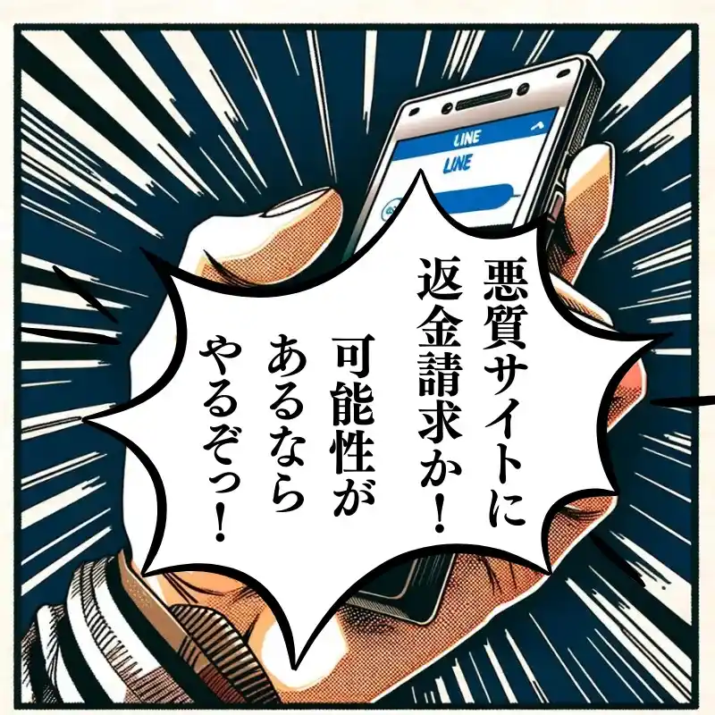 悪質サイトに返金請求か！可能性があるならやるぞっ！