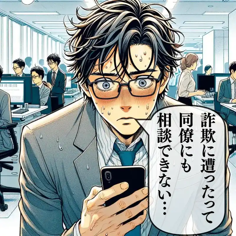 詐欺に遭ったって同僚にも相談できない…