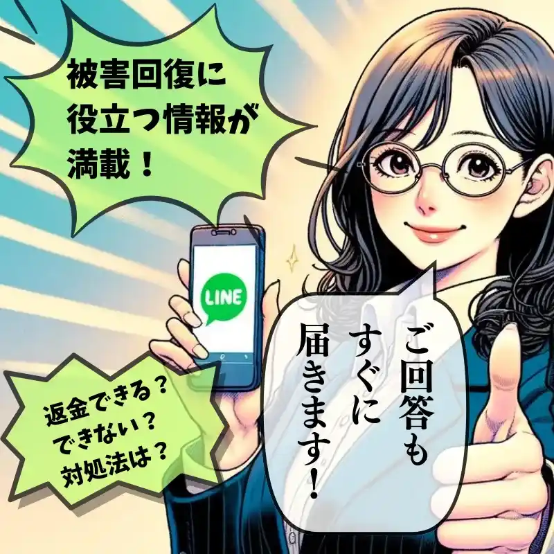 被害回復に役立つ情報が満載！返金できる？できない？対処法は？ご回答もすぐに届きます！