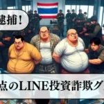 LINE投資詐欺(詐欺広告)グループがタイで逮捕