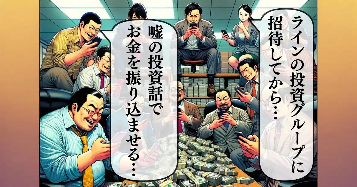 LINE投資詐欺 手口