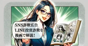 「SNS(LINE)投資詐欺の手口」