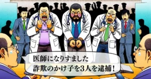医師になりすました特殊詐欺のかけ子3人が逮捕